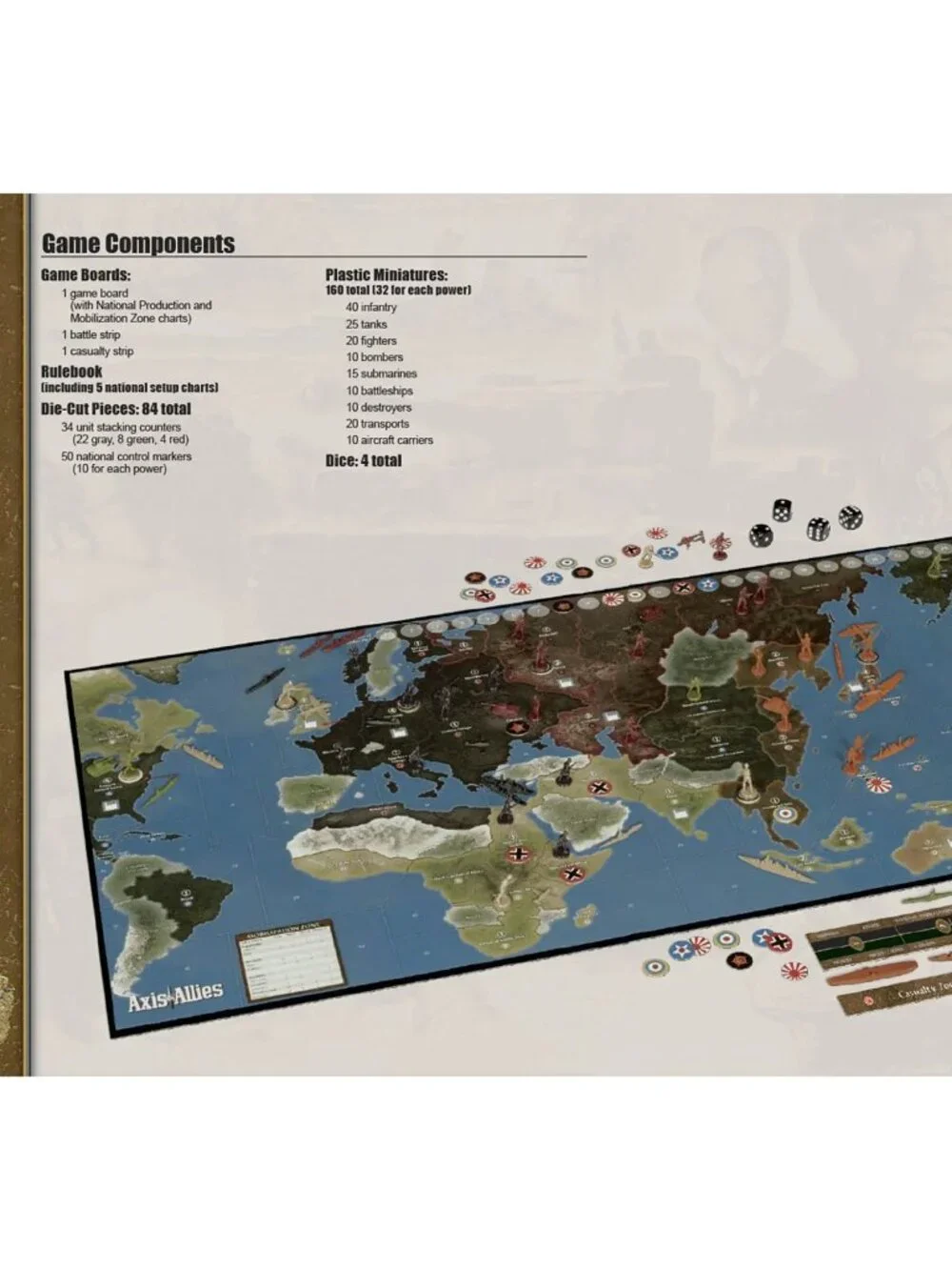 Axis‎ and Allies 1941 Board Game Wizards of The Coast Avalon Hill 2012